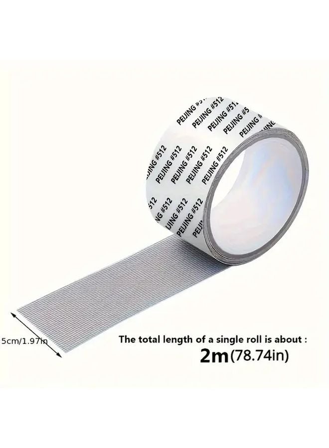 Black Self Adhesive Fiberglass Screen Repair Tape Waterproof Strong Mesh Patch For Windows Doors - Image 4